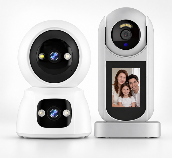 Dual-lens WiFi indoor camera and video calling camera